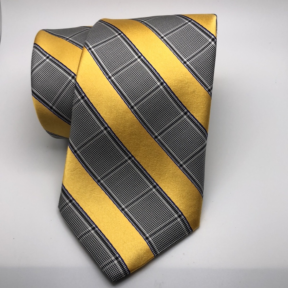 Dion Signature Stripes & Plaids Collection 100% Italian Silk. Made in Canada